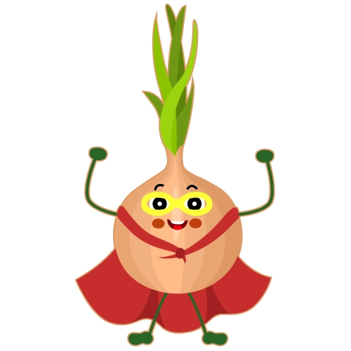 Craft Supply Classroom Cutout | Superhero Onion Vegetable Cutout